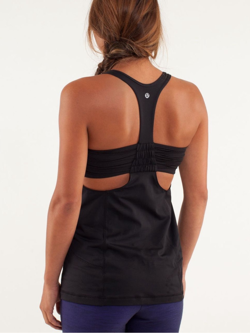 lululemon athletica Black Turbo Racerback Tank Top